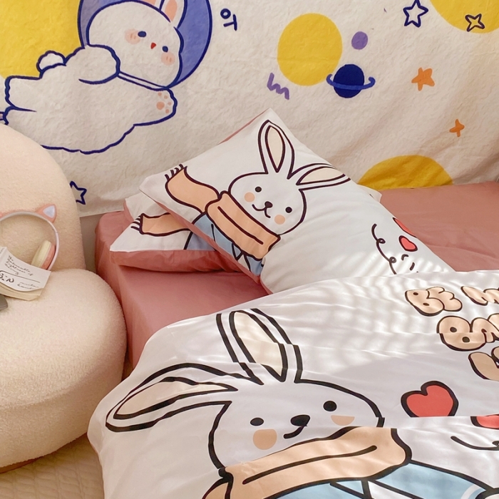 91家纺网 家纺一手货源 找家纺 窝米 2022新款春季13372大版卡通全棉系列 彼得兔