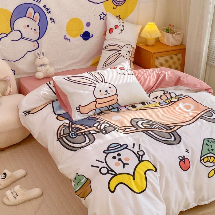 91家纺网 家纺一手货源 找家纺 窝米 2022新款春季13372大版卡通全棉系列 彼得兔