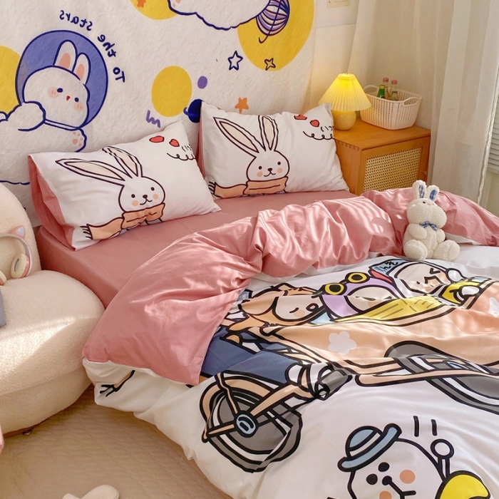 91家纺网 家纺一手货源 找家纺 窝米 2022新款春季13372大版卡通全棉系列 彼得兔