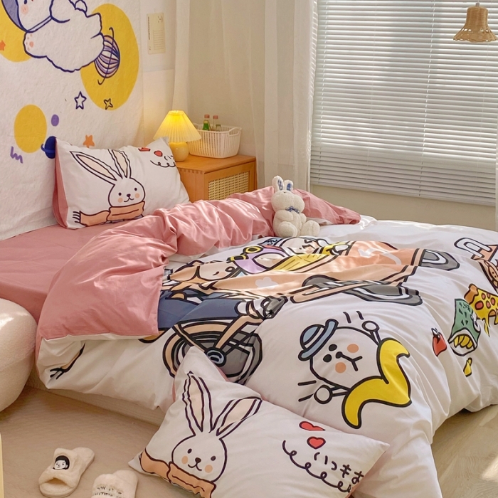 91家纺网 家纺一手货源 找家纺 窝米 2022新款春季13372大版卡通全棉系列 彼得兔