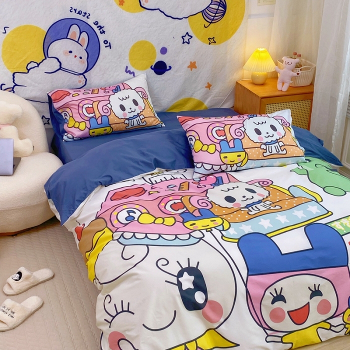 91家纺网 家纺一手货源 找家纺 窝米 2022新款春季13372大版卡通全棉系列 守护甜心