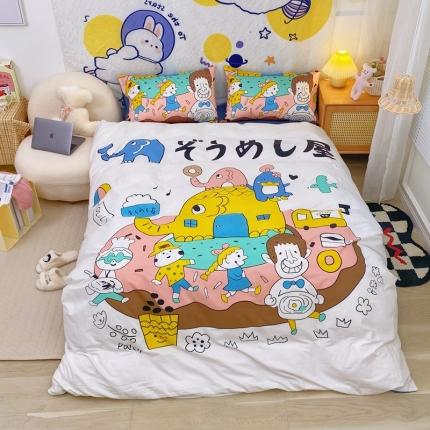 窝米 2022新款春季13372大版卡通全棉系列 甜甜圈