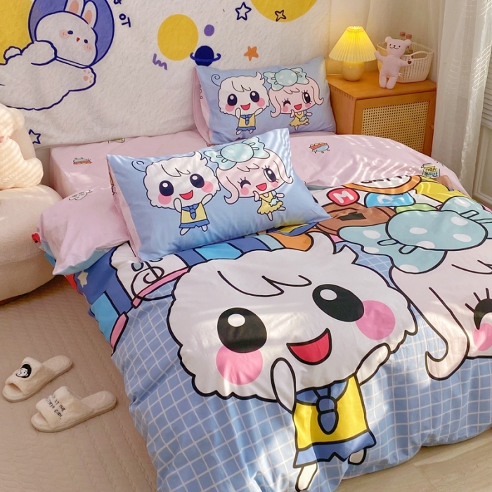 91家纺网 家纺一手货源 找家纺 窝米 2022新款春季13372大版卡通全棉系列 甜心公主