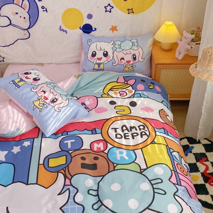 91家纺网 家纺一手货源 找家纺 窝米 2022新款春季13372大版卡通全棉系列 甜心公主