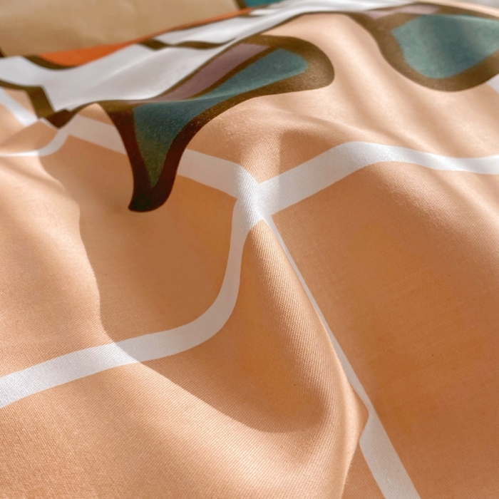 91家纺网 家纺一手货源 找家纺 窝米 2022新款春季13372大版卡通全棉系列 雪糕量贩屋