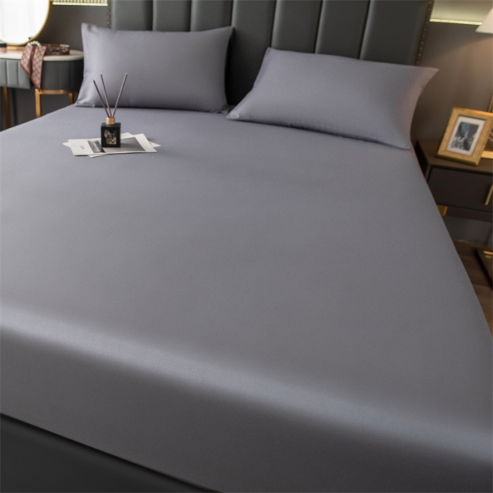 91家纺网 家纺一手货源 找家纺 雯豆 2022新款单层防水磨毛床笠 绅士灰-防水款