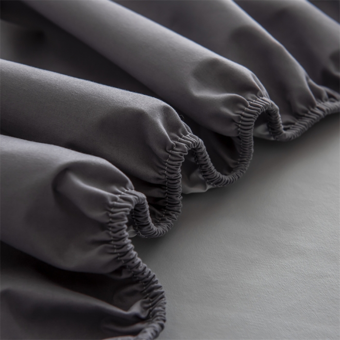 91家纺网 家纺一手货源 找家纺 雯豆 2022新款单层防水磨毛床笠 绅士灰-防水款