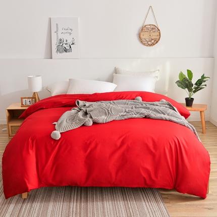 91家纺网 家纺一手货源 找家纺 （总）极梦家纺（支持定制） 2025新款喷气40s全棉纯色单品被套