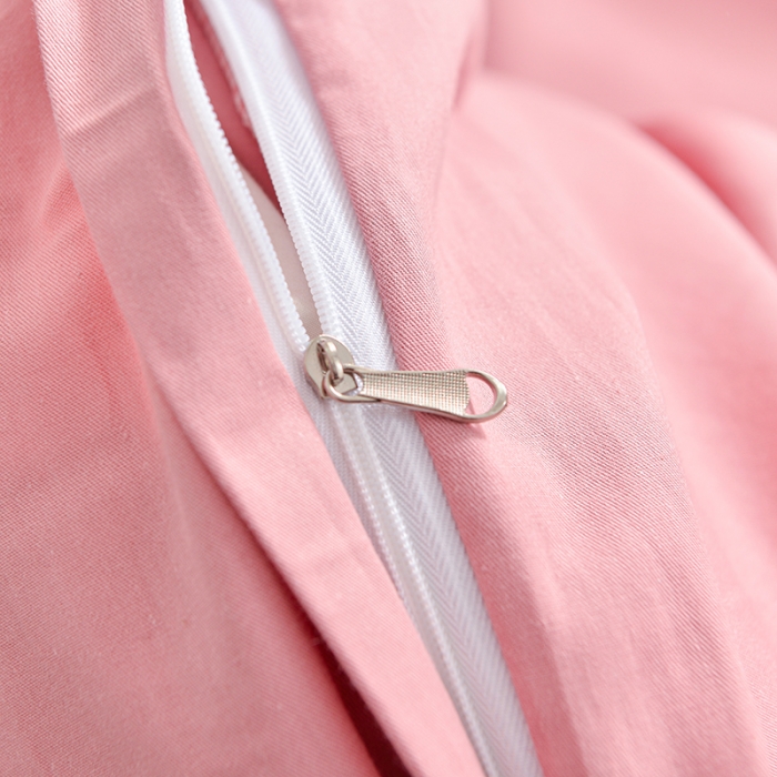 91家纺网 家纺一手货源 找家纺 极梦家纺（支持定制） 2025新款喷气40s全棉纯色单品被套 豆沙色