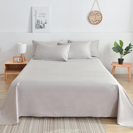 91家纺网 家纺一手货源 找家纺 （总）极梦家纺（支持定制） 2025新款40s纯棉长绒棉纯色全棉床单