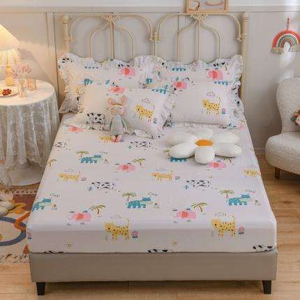 91家纺网 家纺一手货源 找家纺 （总）爱妮玖玖 2022新款12868全棉单层印花床笠