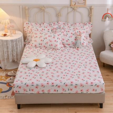 91家纺网 家纺一手货源 找家纺 （总）爱妮玖玖 2022新款12868全棉单层印花床笠