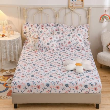 91家纺网 家纺一手货源 找家纺 （总）爱妮玖玖 2022新款12868全棉单层印花床笠