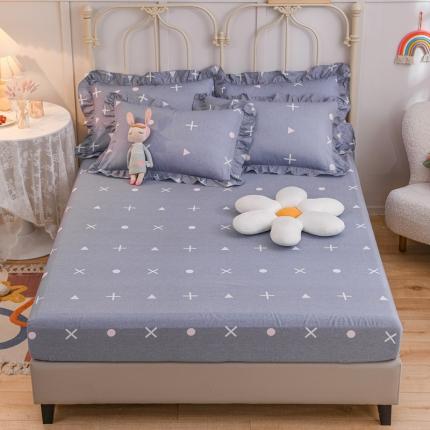 91家纺网 家纺一手货源 找家纺 （总）爱妮玖玖 2022新款12868全棉单层印花床笠