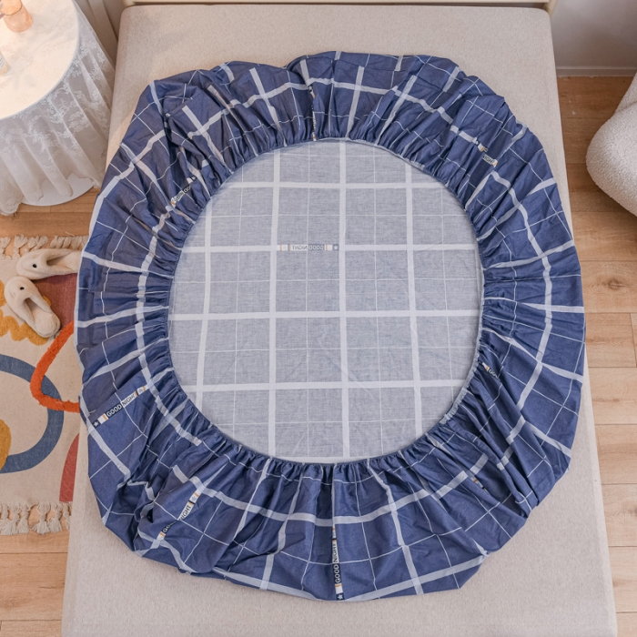 91家纺网 家纺一手货源 找家纺 （总）爱妮玖玖 2022新款12868全棉单层印花床笠