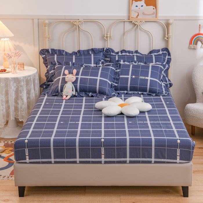 91家纺网 家纺一手货源 找家纺 （总）爱妮玖玖 2022新款12868全棉单层印花床笠