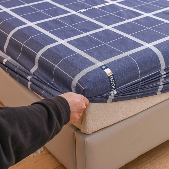 91家纺网 家纺一手货源 找家纺 （总）爱妮玖玖 2022新款12868全棉单层印花床笠