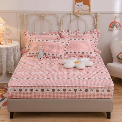 91家纺网 家纺一手货源 找家纺 （总）爱妮玖玖 2022新款全棉印花夹棉床笠