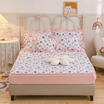 91家纺网 家纺一手货源 找家纺 （总）爱妮玖玖 2022新款全棉印花夹棉床笠