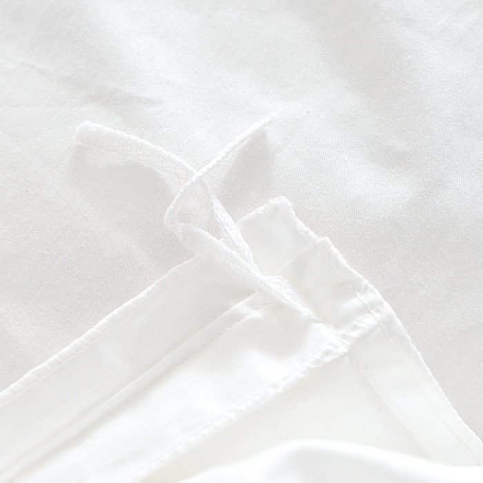 91家纺网 家纺一手货源 找家纺 极梦2025新款40S纯棉长绒棉纯色全棉四件套喷气三件套 白色