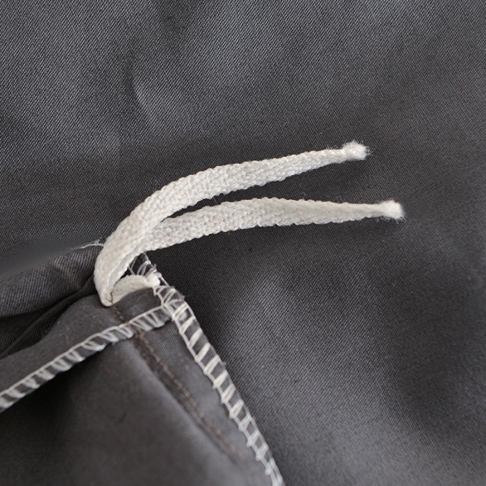 91家纺网 家纺一手货源 找家纺 极梦2025新款40S纯棉长绒棉纯色全棉四件套喷气三件套 深灰