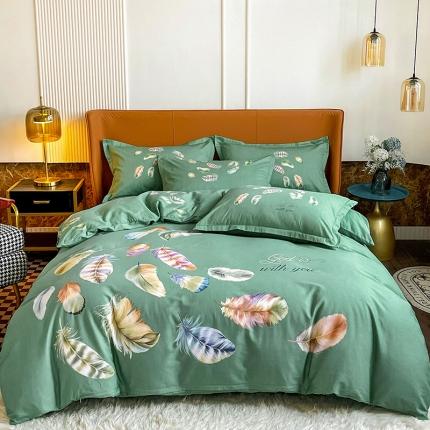 91家纺网 家纺一手货源 找家纺 （总）金爱家 2023新款大版13372全棉花卉系列四件套