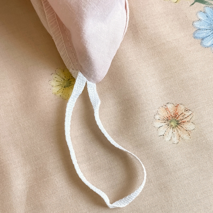 91家纺网 家纺一手货源 找家纺 金爱家 2023新款大版13372全棉花卉系列四件套 浣碧粉