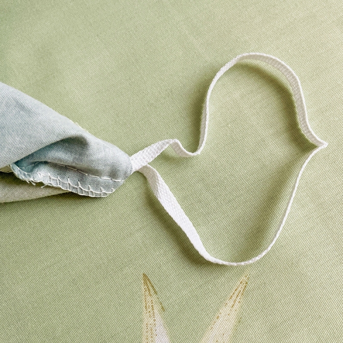 91家纺网 家纺一手货源 找家纺 金爱家 2023新款大版13372全棉花卉系列四件套 莱茵春色绿