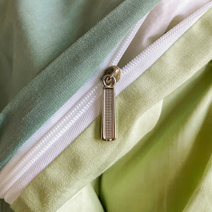 91家纺网 家纺一手货源 找家纺 金爱家 2023新款大版13372全棉花卉系列四件套 莱茵春色绿