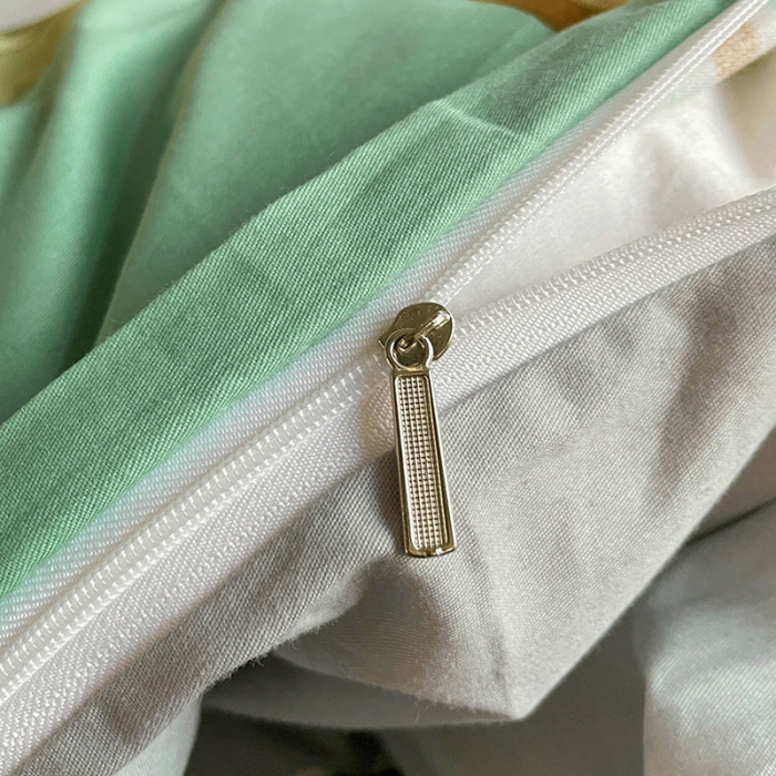 91家纺网 家纺一手货源 找家纺 金爱家 2023新款大版13372全棉花卉系列四件套 阡陌花影绿