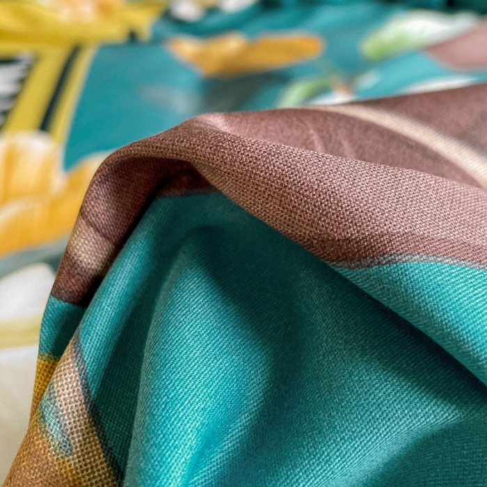 91家纺网 家纺一手货源 找家纺 金爱家 2023新款大版13372全棉花卉系列四件套 清风饮露