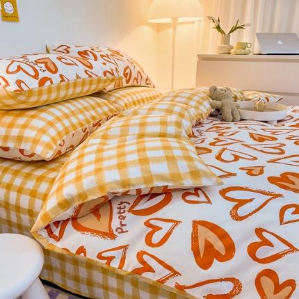 91家纺网 家纺一手货源 找家纺 （总）安哆啦 2022春夏新款13372全棉四件套