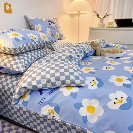 91家纺网 家纺一手货源 找家纺 （总）安哆啦 2022春夏新款13372全棉四件套