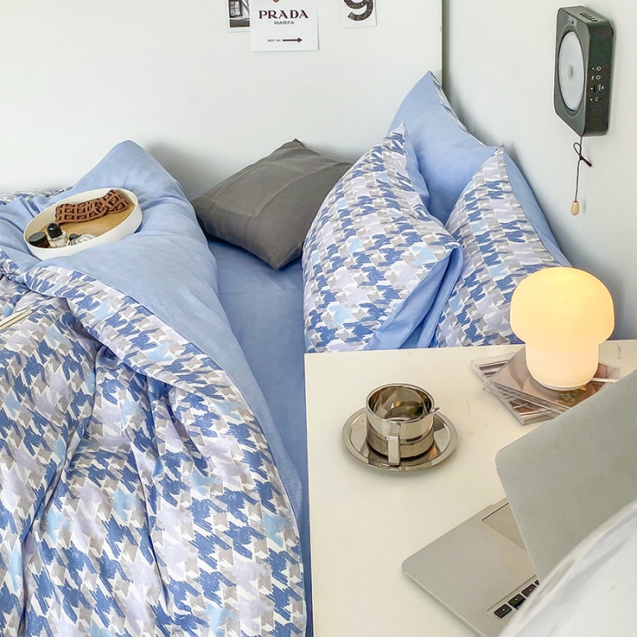 91家纺网 家纺一手货源 找家纺 安哆啦 2022春夏新款13372全棉四件套 初遇