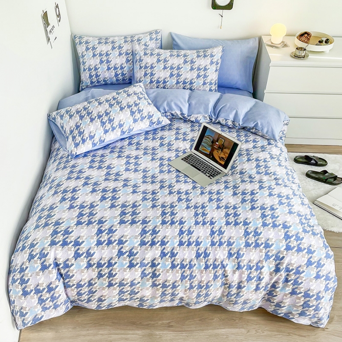 91家纺网 家纺一手货源 找家纺 安哆啦 2022春夏新款13372全棉四件套 初遇