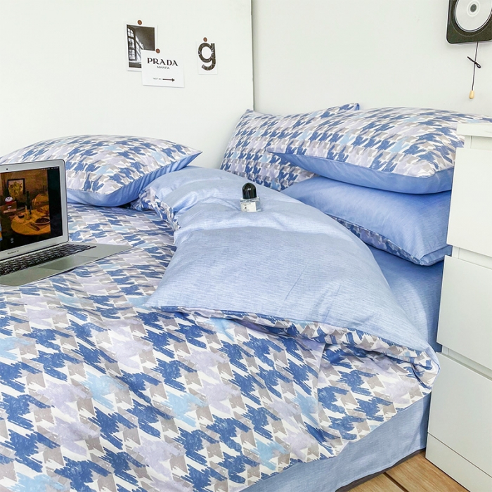 91家纺网 家纺一手货源 找家纺 安哆啦 2022春夏新款13372全棉四件套 初遇