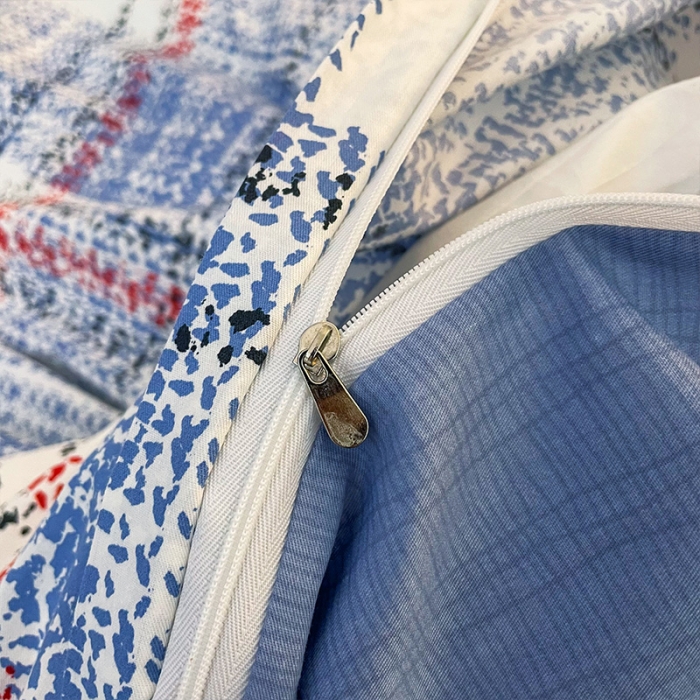 91家纺网 家纺一手货源 找家纺 安哆啦 2022春夏新款13372全棉四件套 蓝色梦境