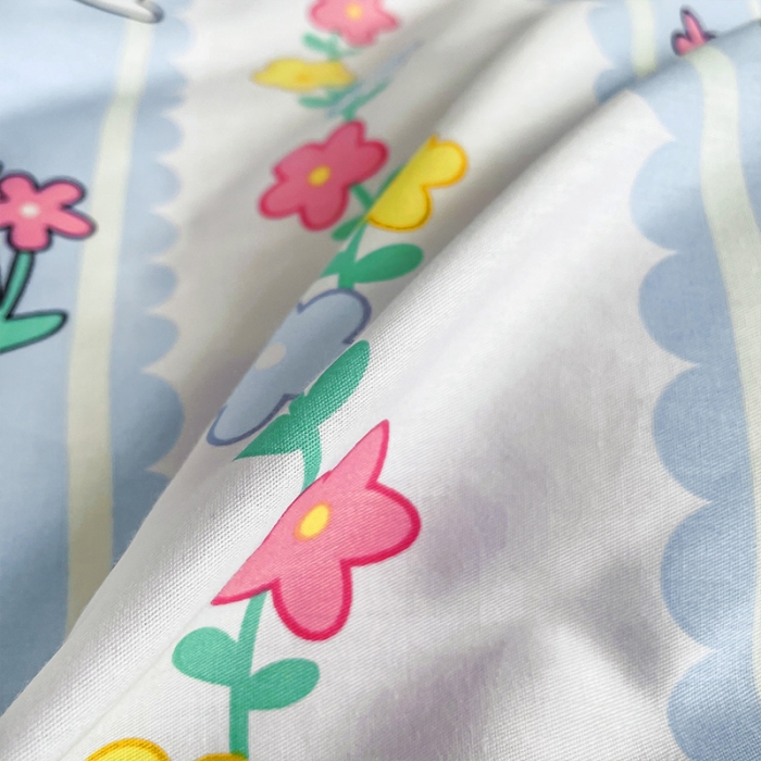 91家纺网 家纺一手货源 找家纺 安哆啦 2022春夏新款13372全棉四件套 奶糖小兔