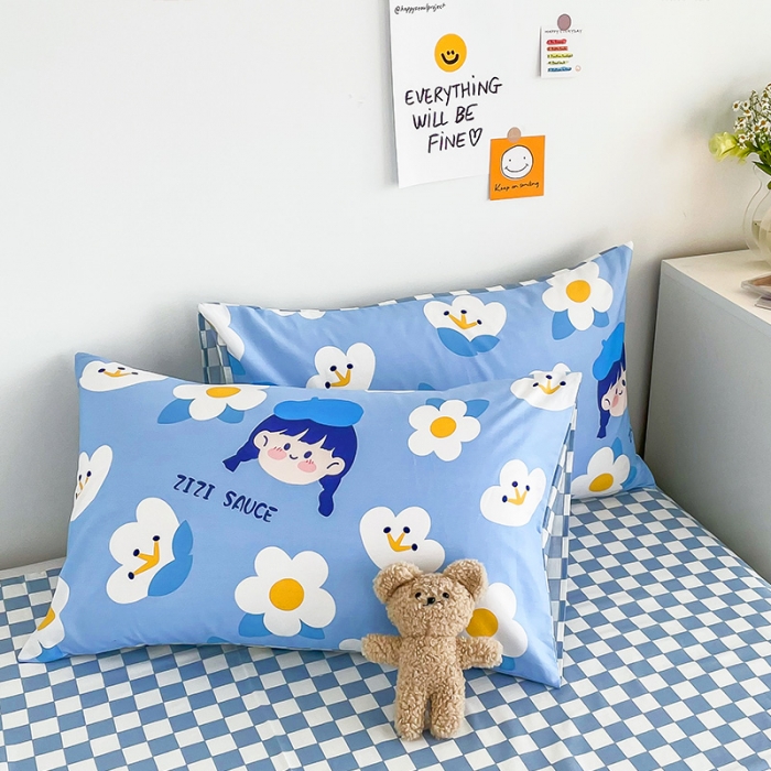 91家纺网 家纺一手货源 找家纺 安哆啦 2022春夏新款13372全棉四件套 小爱同学