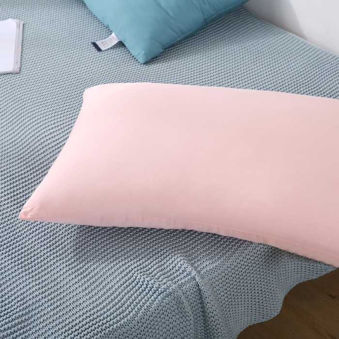91家纺网 家纺一手货源 找家纺 贤内助 2024新款柔赛丝羽丝枕枕芯枕头 粉色