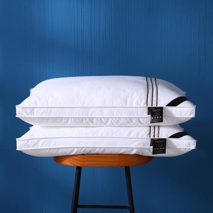 91家纺网 家纺一手货源 找家纺 贤内助 2024新款欧式拼接酒店羽丝枕48*74