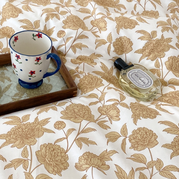 91家纺网 家纺一手货源 找家纺 （总）昔可家纺 2022新款全棉复古杜桑系列四件套