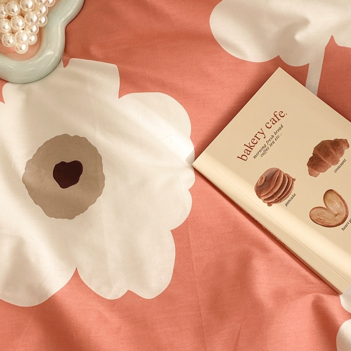 91家纺网 家纺一手货源 找家纺 昔可家纺 2022新款13372普通款四件套 棋盘复古花红