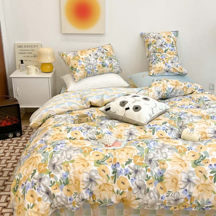 91家纺网 家纺一手货源 找家纺 昔可家纺 2022新款13372普通款四件套 春絮