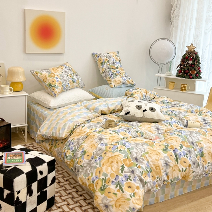 91家纺网 家纺一手货源 找家纺 昔可家纺 2022新款13372普通款四件套 春絮