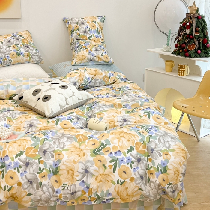 91家纺网 家纺一手货源 找家纺 昔可家纺 2022新款13372普通款四件套 春絮