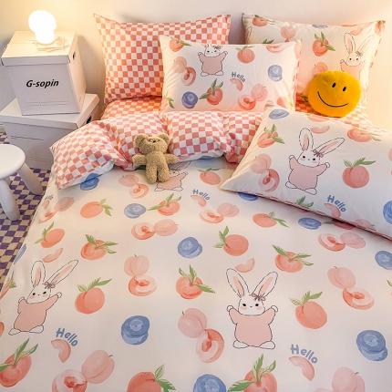 91家纺网 家纺一手货源 找家纺 （总）安哆啦 2022春夏新款13372全棉单被套