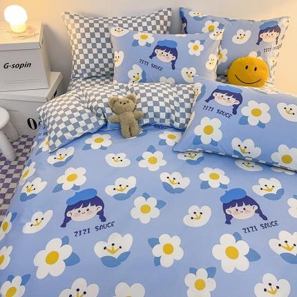 91家纺网 家纺一手货源 找家纺 （总）安哆啦 2022春夏新款13372全棉单被套