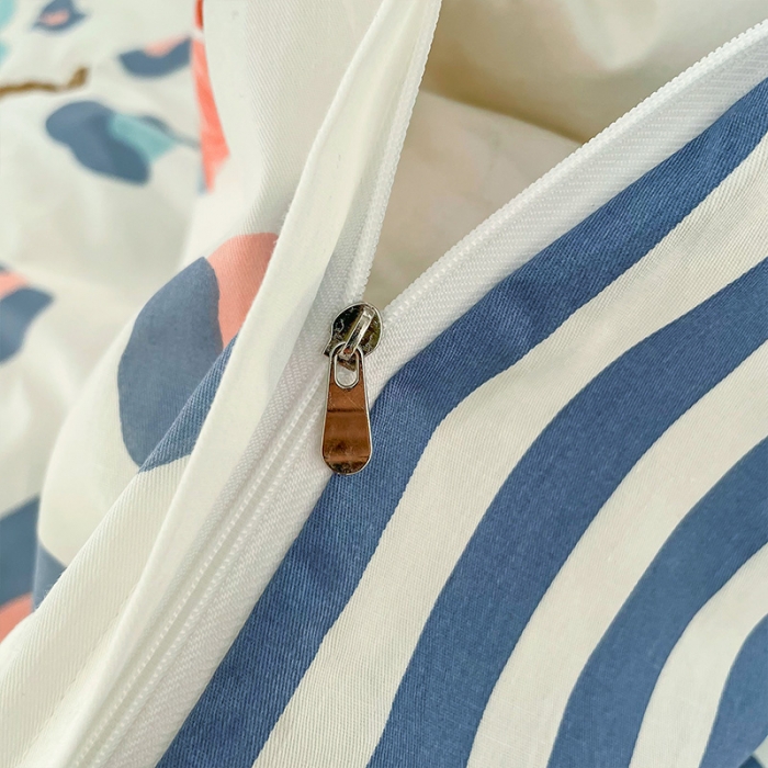 91家纺网 家纺一手货源 找家纺 安哆啦 2022春夏新款13372全棉单被套 豹纹熊