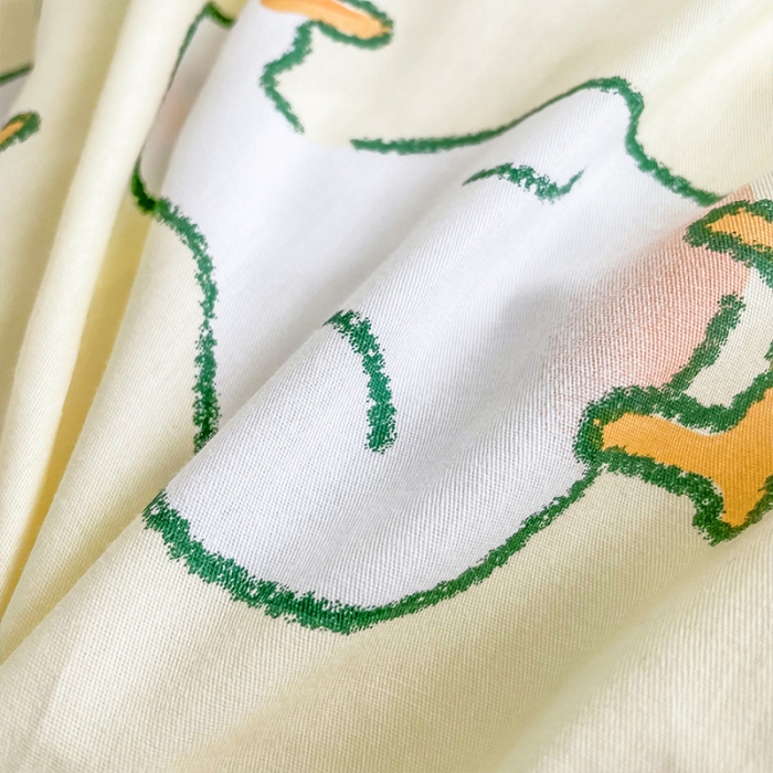 91家纺网 家纺一手货源 找家纺 安哆啦 2022春夏新款13372全棉单被套 呆萌鸭